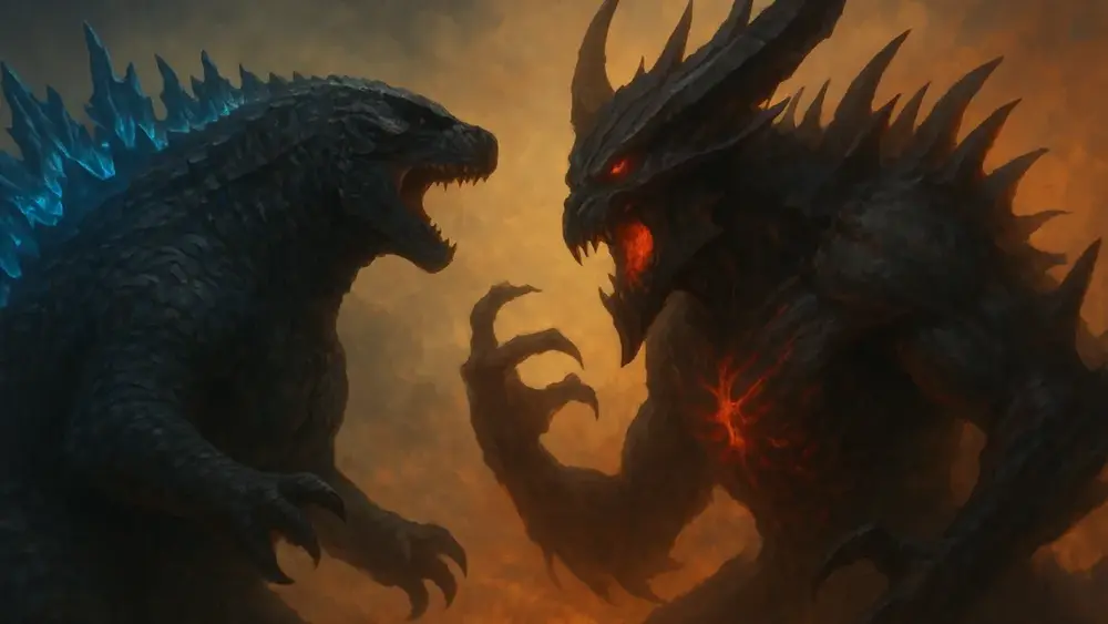 Godzilla x Kong: Novo Império! Skar King e Shimo de Adam Wingard