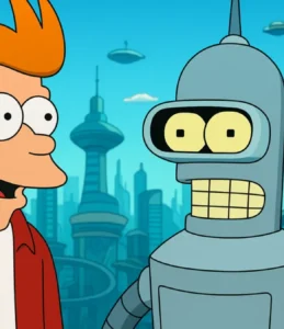 Futurama (1999): Fry e Bender em Uma Aventura no Futuro!