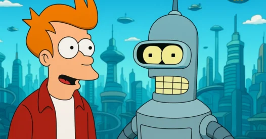 Futurama (1999): Fry e Bender em Uma Aventura no Futuro!