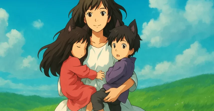 Lobo Crianças Ame Yuki Studio Chizu Mamoru Hosoda