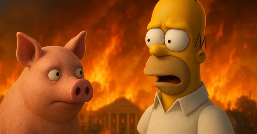 Os Simpsons: O Filme (2007): Homer, um Porco e a Crise em Springfield