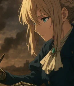Violet Evergarden Filme Kyoto Animation cartas emoção guerra