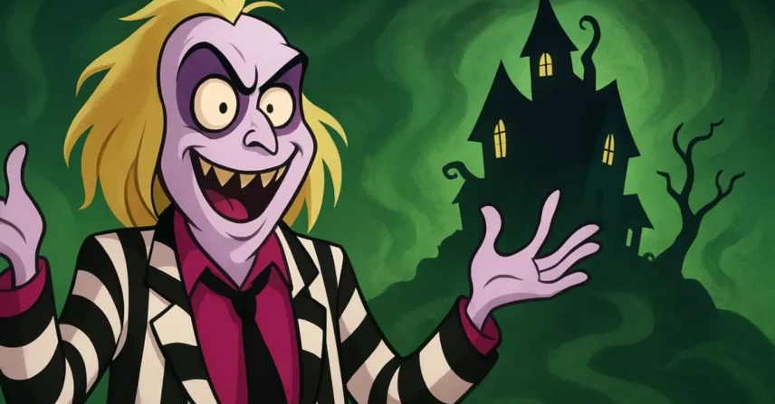 Beetlejuice Animado: O caos fantasmagórico de Tim Burton