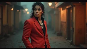 Como o figurino do filme de Michael Jackson foi recriado